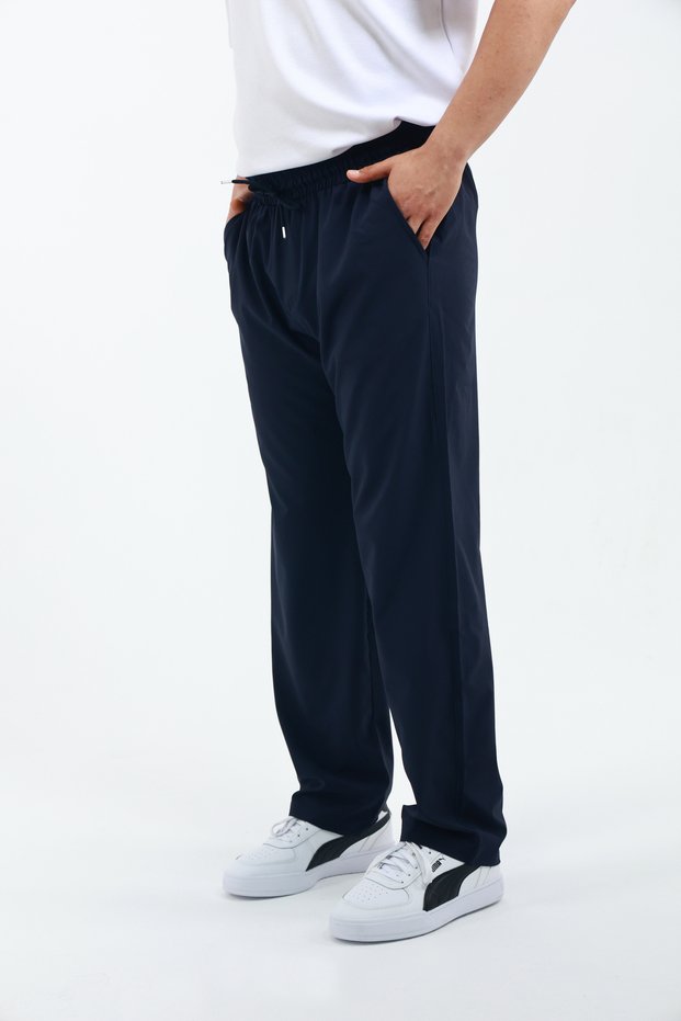 Cushy Cool Men's Oversize Loose Cut Parachute Pants, Gabardine Wide Loose Leg Baggy Pants