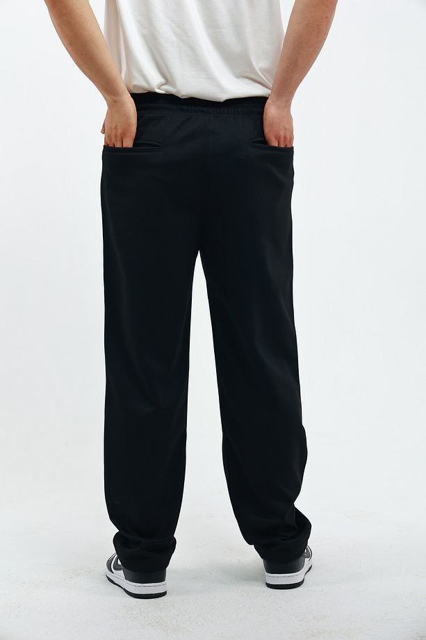 Loose Erkek Baggy Bol Kesim Pike Arka Cepli Pantolon, Rahat Kesim Klasik Bol Paça Baggy Pantolon - 6