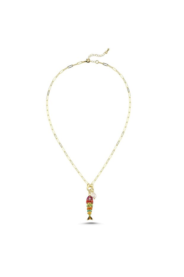 ÇELİK BALIK CHARM KOLYE - 2