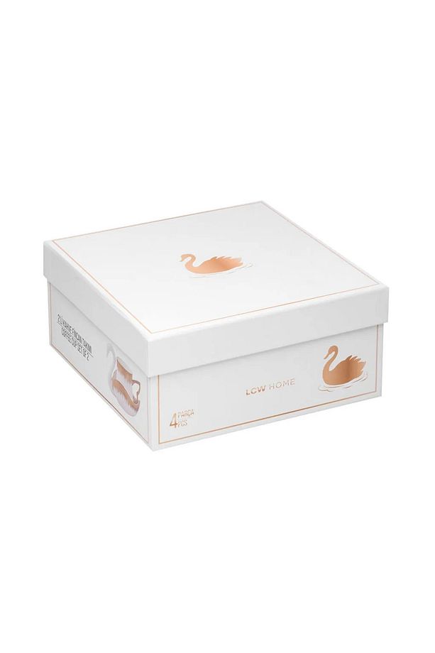 LCW ACCESSORIES Karişik Flamingo Figürlü 2 Kişilik Porselen Kahve Fincan Takımı 90 Ml - 4
