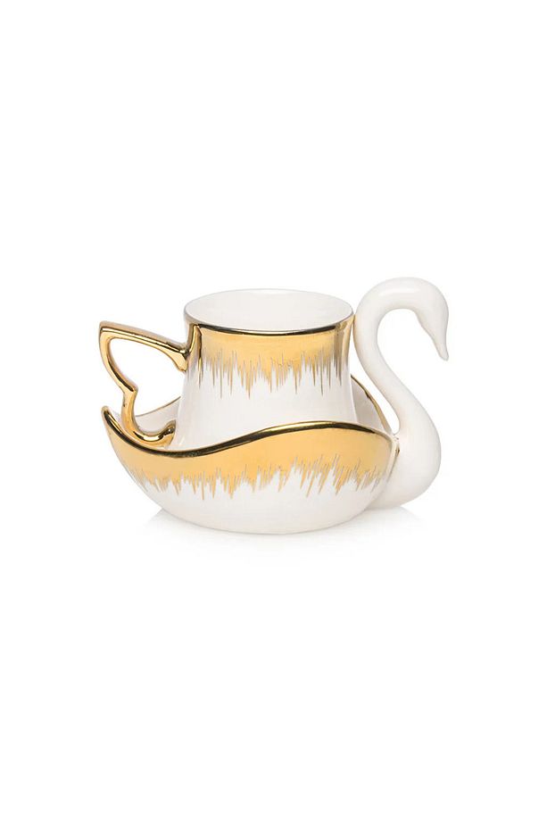 LCW ACCESSORIES Karişik Flamingo Figürlü 2 Kişilik Porselen Kahve Fincan Takımı 90 Ml - 5