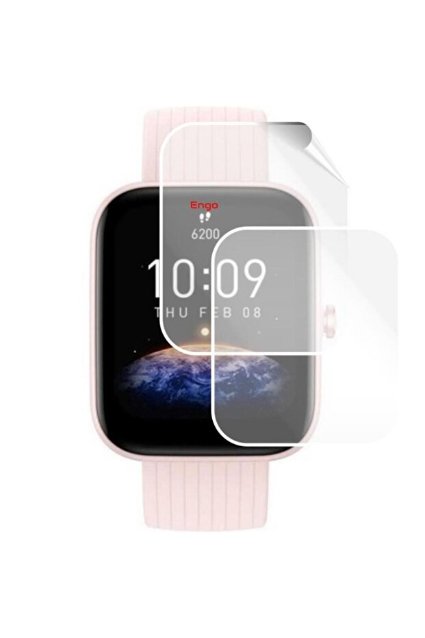 Amazfit Bip 3 Pro Screen Protector Full Coverage Transparent Tpu Film 2 Pieces - 1