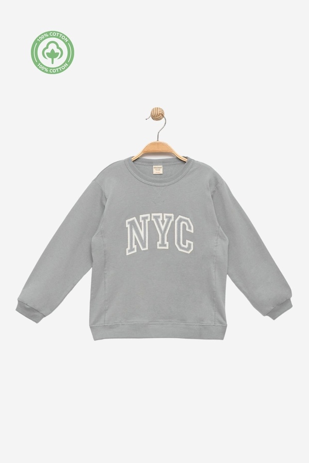Boy's 100% Cotton Embroidered Sweat - Children's Clothing