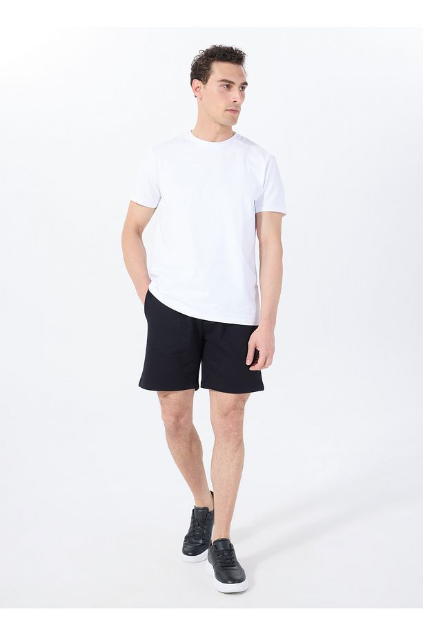 Sweat Şort, S, Siyah - 1