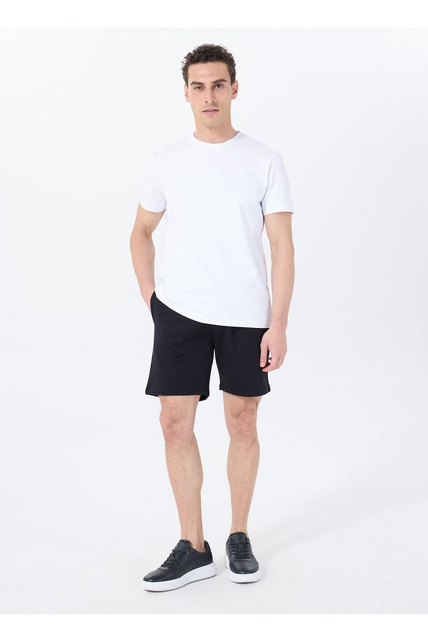 Sweat Şort, S, Siyah - 2