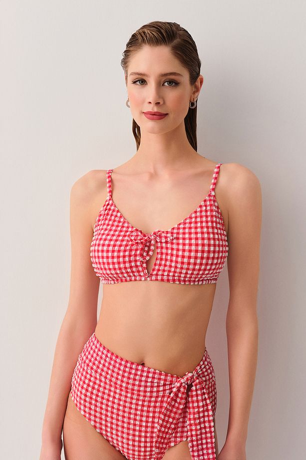 Chris Önü Bağcıklı Bralet Bikini Üst - 2