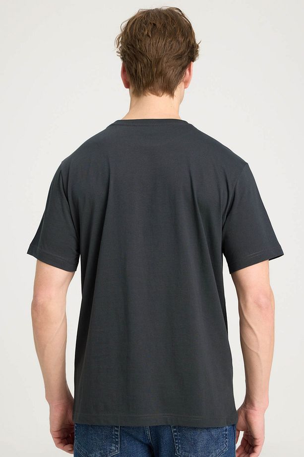 Lightweight Ss 3color Log Siyah Erkek Kısa Kol T-shirt - 2