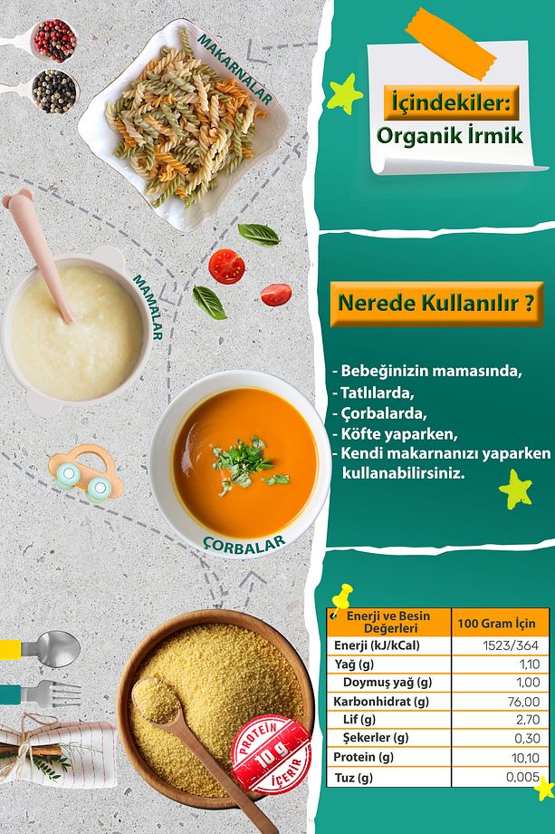 Organik Irmik ( 6 8 Ay - 250 Gram) - 2