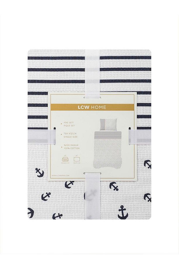 Lcw Home Karışık Desenli Tek Kişilik Pike Seti - 7