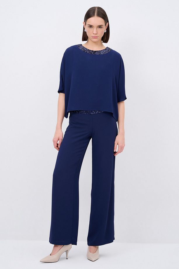 Payet Detaylı Pantolon - 1