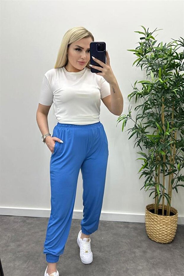 Soft Doku Joger Pantolon - 1