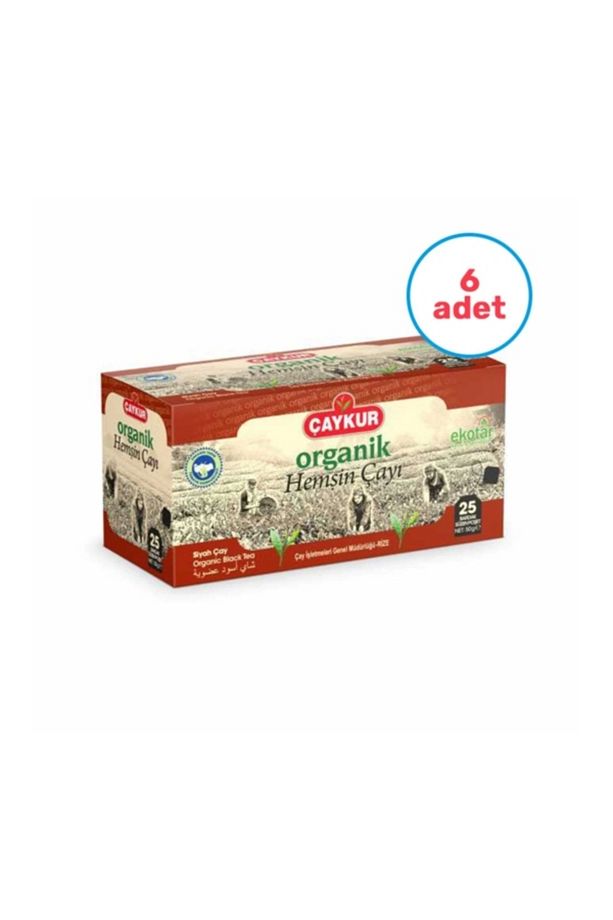 6 Adet Organik Hemşin Süzen Bardak Poşet Çay 25'li - 1