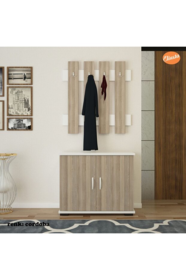 Portmanto Takım Ayakkabılık Vestiyer Askılıklı Ayakkabılık Dolabı - 8