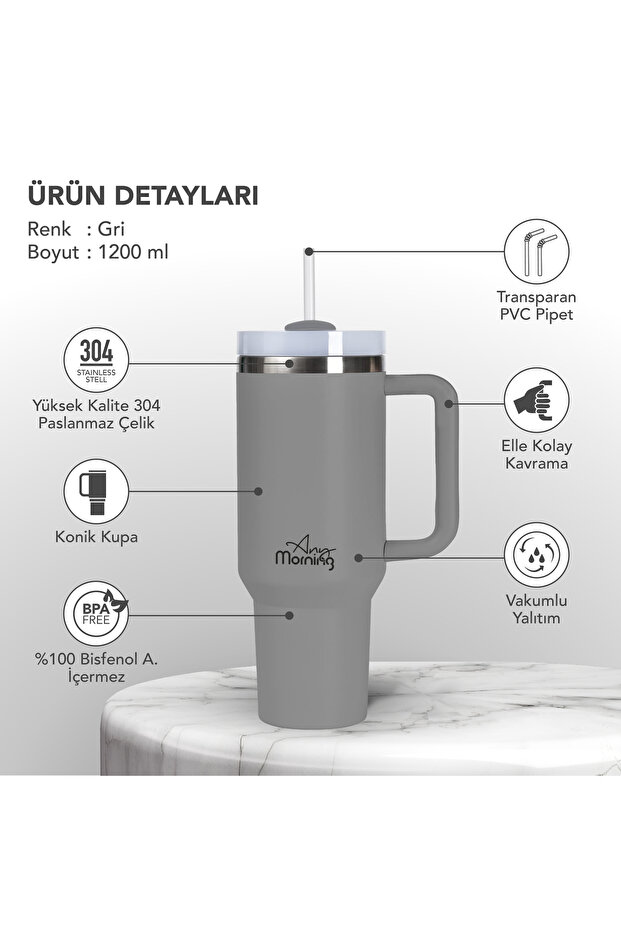 SI2440217 Thermos Mug 1200 ml Gray