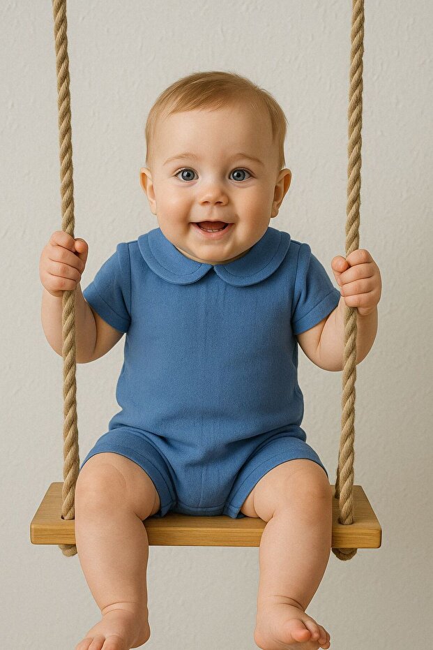 Baby Muslin Snap Romper, Comfortable Fit