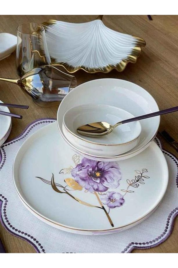 Pure Bone Modern Violet 48 Parça 12 Kişilik - 3
