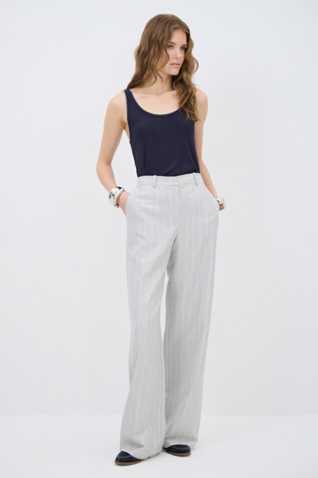 Çizgili Pantolon - 5