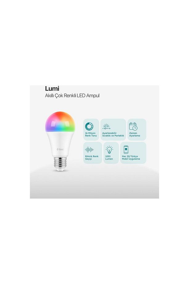 2aa01 Lumi Çok Renkli Led Wi-fi Akıllı Ampul - 2