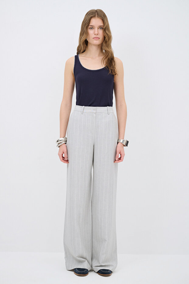 Çizgili Pantolon - 3