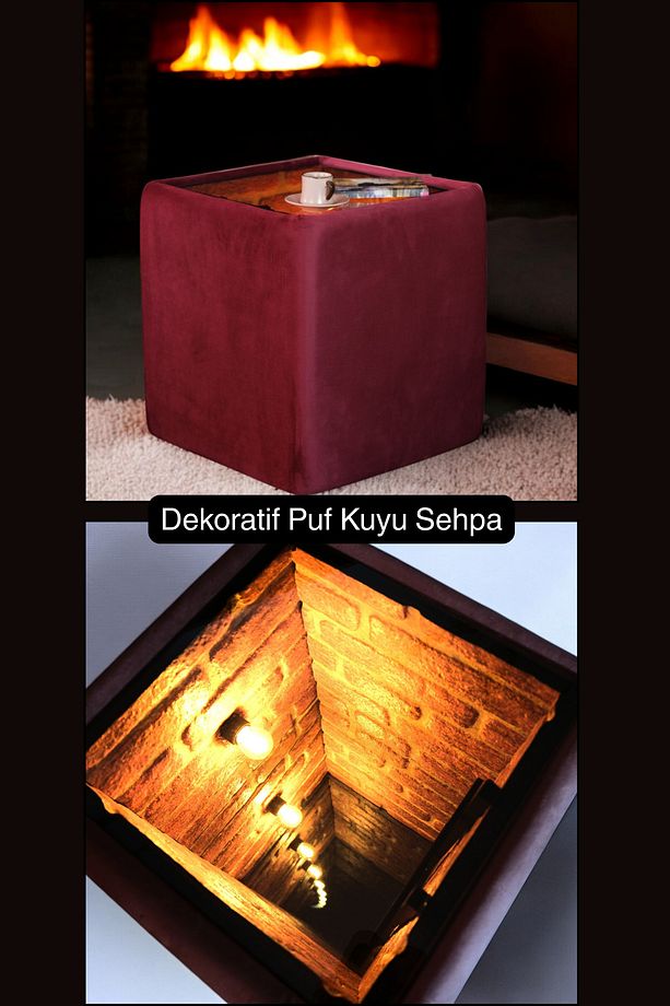 Puf Kuyu Sehpa ,Yan Sehpa, Kahve Sehpası, Sonsuzluk Sehpası, - 1