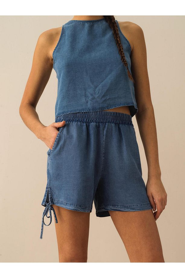 Kadın Indigo Regular Fit Liyosel Şort - 1