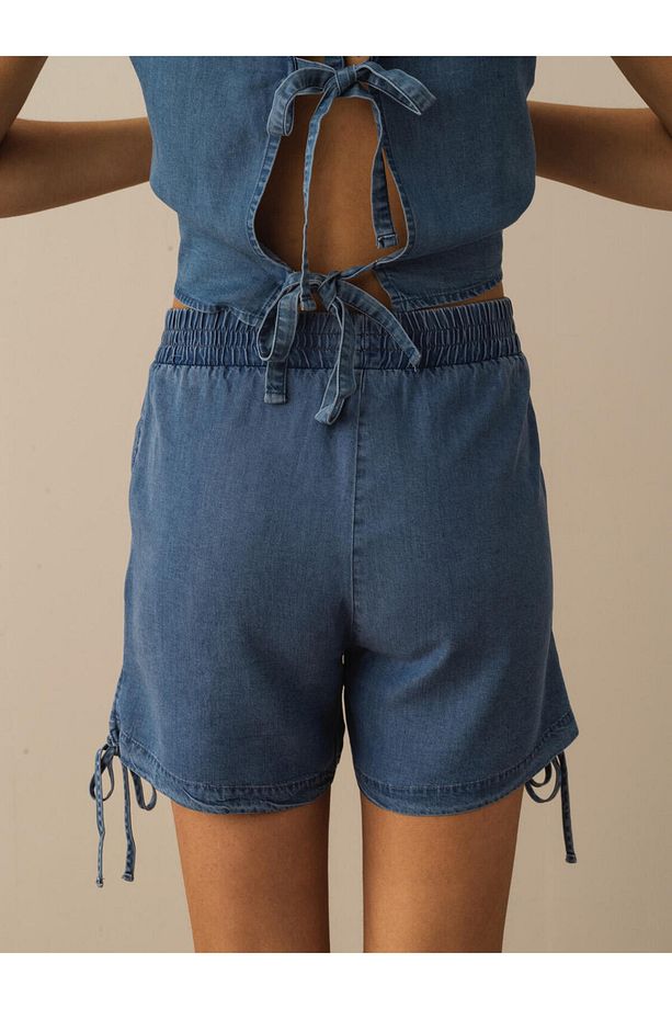 Kadın Indigo Regular Fit Liyosel Şort - 5