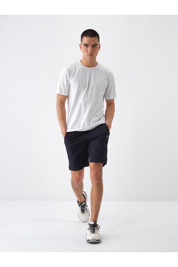 Erkek Lacivert Regular Fit Şort - 3