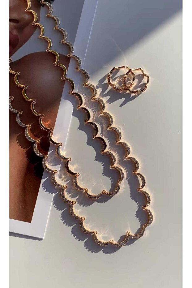 Steel Stainless Vip Serial Zircon Stone Necklace