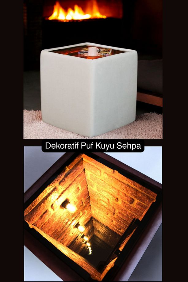 Puf Kuyu Sehpa ,Yan Sehpa, Kahve Sehpası, Sonsuzluk Sehpası, - 1