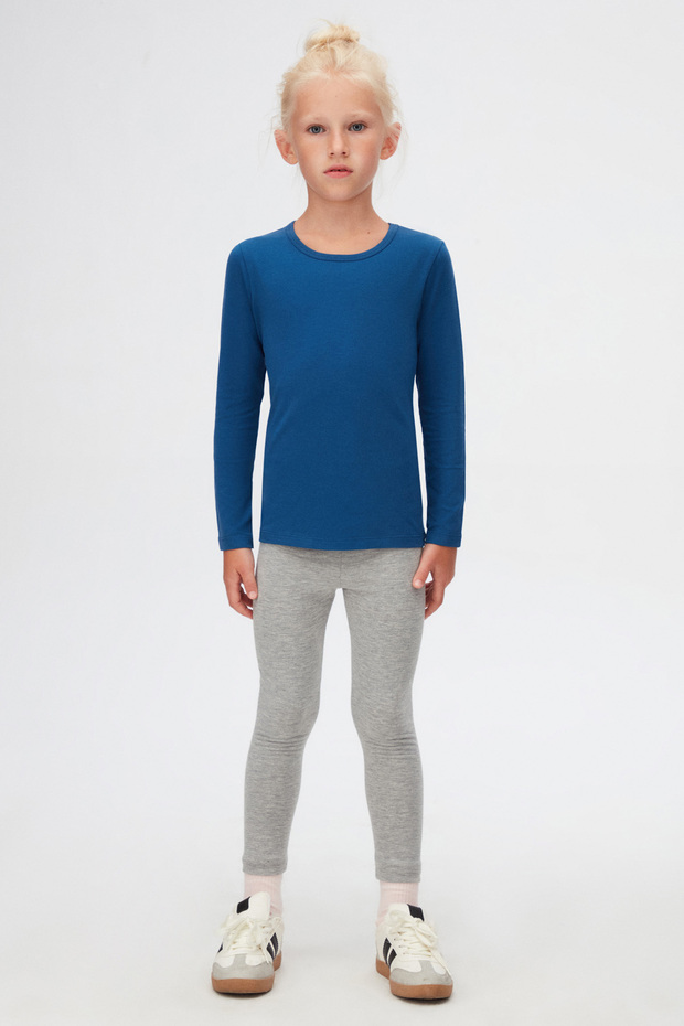 Indigo Basic Seasonal Lycra Long Sleeve Girls' T-Shirt