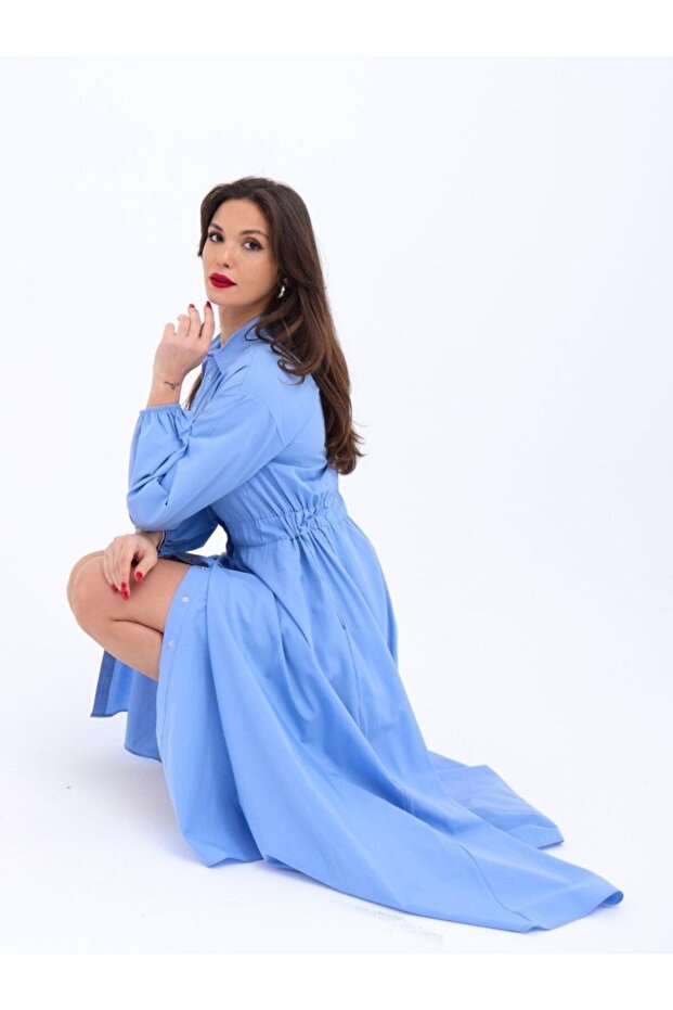 5903 ELBİSE-MAVİ - 4