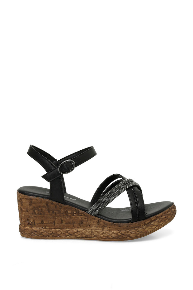 323155 .Z 5Fx Black Women's Wedge Heel Sandals