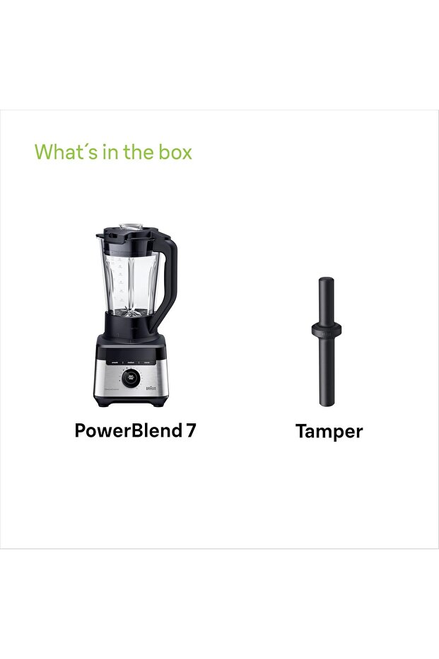 خلاط باور 7، 1400 واط، 10 سرعات، 9 برامج طعام، برنامج العصائر، سعة 1.7 لتر، 10 سرعات - 7