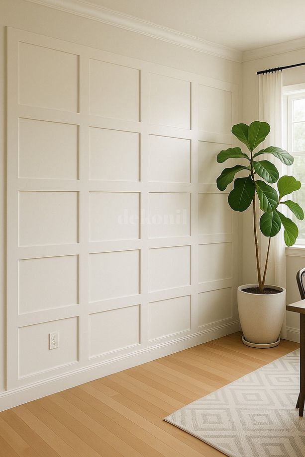 İskandinav Boyanabilir Mdf Duvar Çıtası Mdf 8*100 Cm (3 ADET) - 3