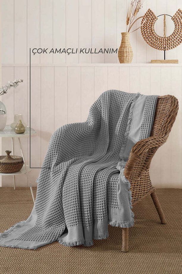 Ruffle Pike Tek Kişilik (160X220 CM) Gri - 3