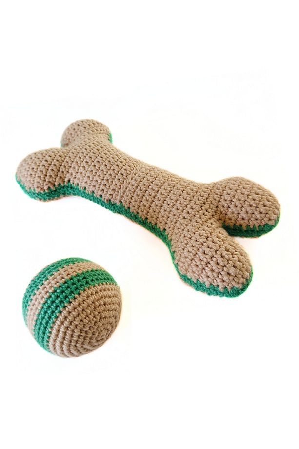 Kemik ve Top Köpek Oyuncağı Seti - 1