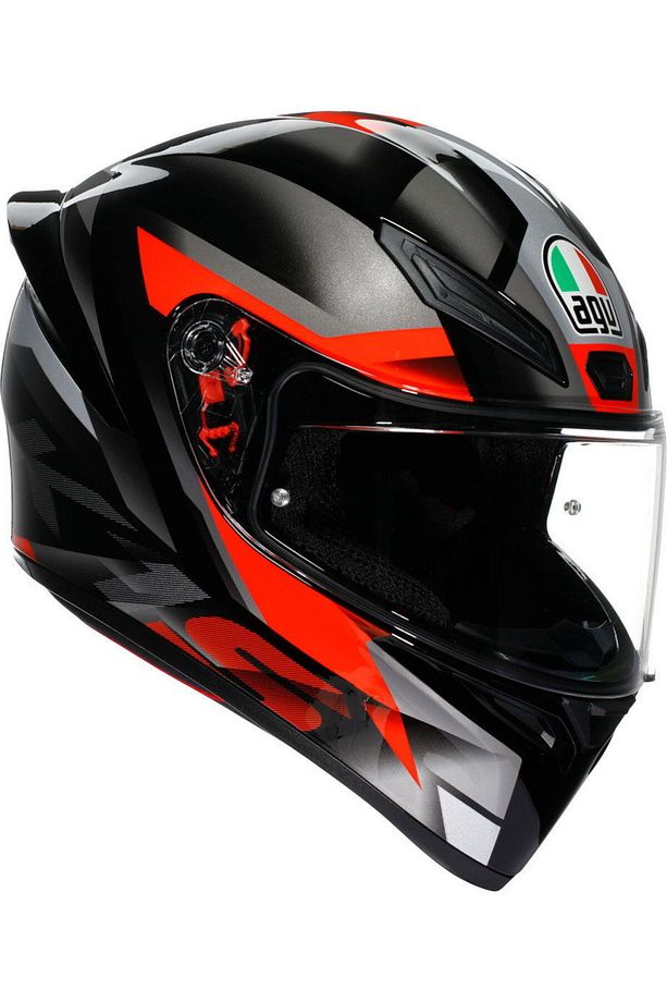 K1S Fastlap Kapalı Kask (Siyah-Gri-Kırmızı) - 2