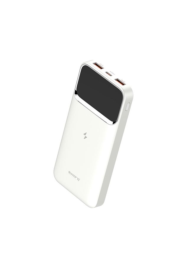 10.000mAh Kablosuz Powerbank 22.5W PD&QC Hızlı Şarj Type-C+USB+Wireless Beyaz SW-WQ11 - 6