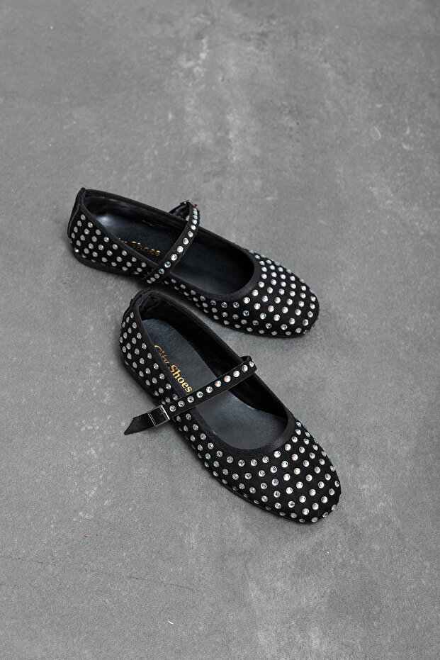 Women's Ballet Shoes with Violen Stone