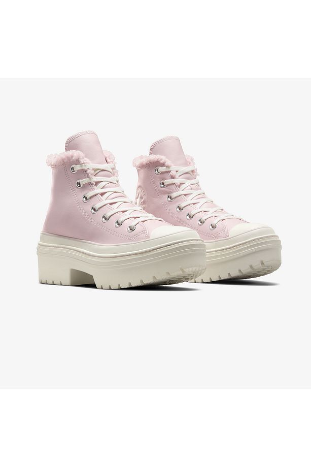 Chuck Taylor All Star Lugged Heel Unisex Pembe Deri Platform Bot - 2