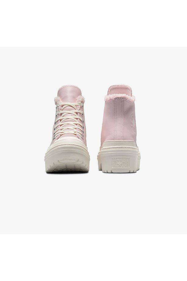 Chuck Taylor All Star Lugged Heel Unisex Pembe Deri Platform Bot - 3