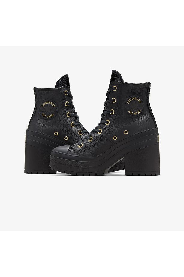 Chuck 70 De Luxe Heel Kadın Günlük Ayakkabı A12346C Siyah - 4