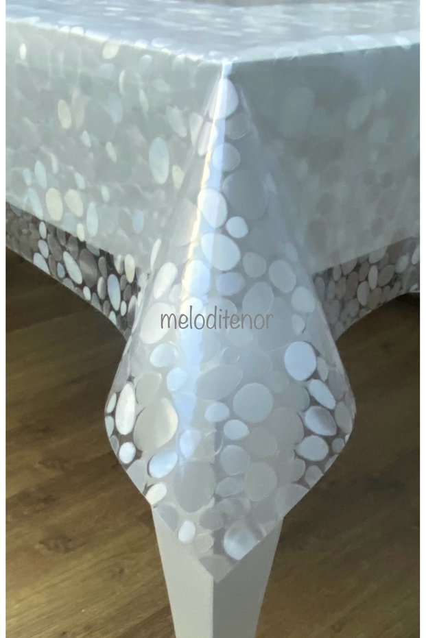 Transparent Coating Pebble Stone Frosted Glass Erasable Slip-Resistant Pvc Oilcloth Table Cloth