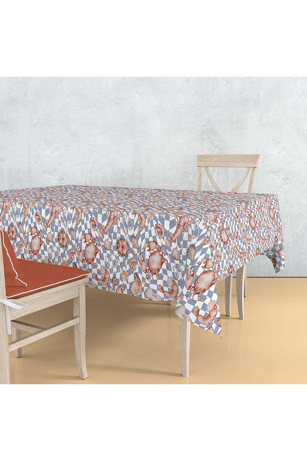 Masa Örtüsü Crab Desenli 140*180 Cm Süet Dokuma - 1