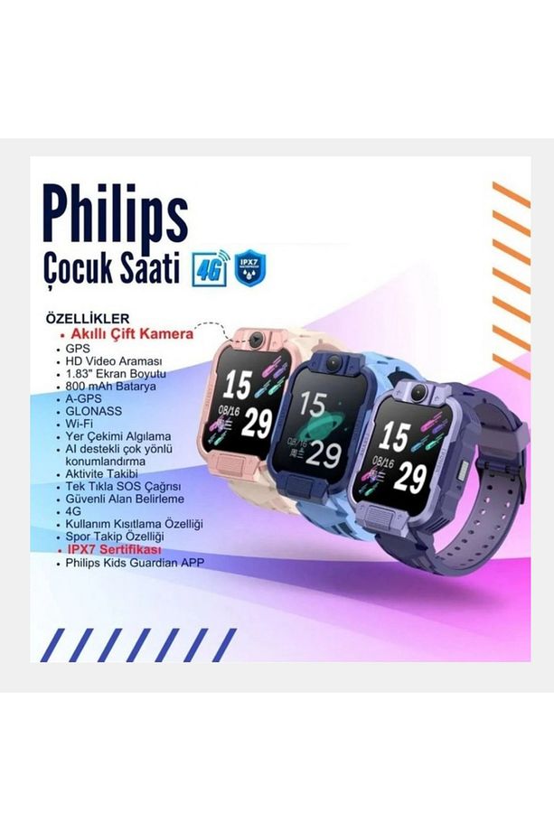 Mor Akıllı Çocuk Saati (Çift Kameralıdır)Uyumlu İşletim Sistemi Android - Ios - 2
