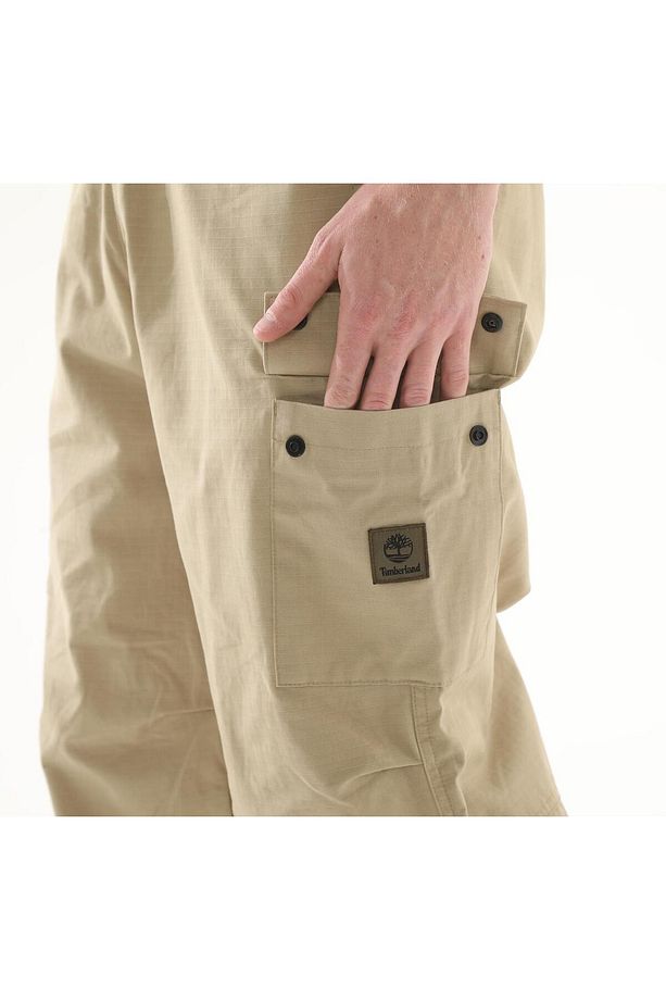B0A656FDH41-R Timberland Woven Badge Ripstop Cargo Pant Erkek Eşofman Altı Haki - 6