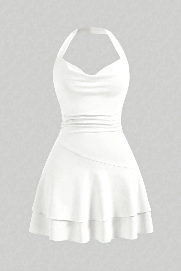 Μίνι φόρεμα Halterneck 5022 - 1