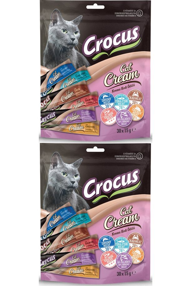 Multipack 6 Çeşit Krema Kedi Ödülü 30x15gr - 2 Paket - 1