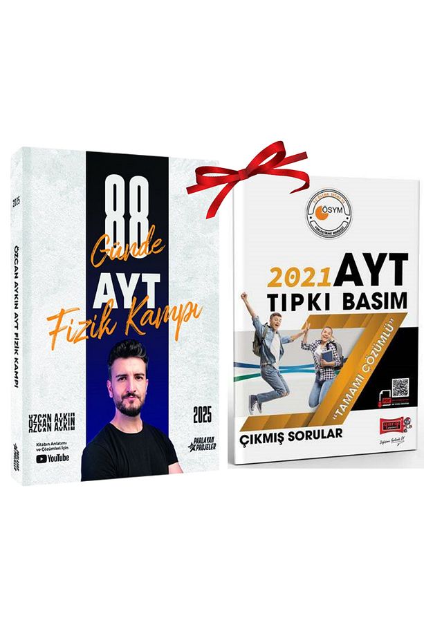 Özcan Aykın 2025 88 Günde Ayt Fizik Kamp Video Ders Takip Kitabı - 2021 Ayt Çıkmış Sorular Hediyeli - 1