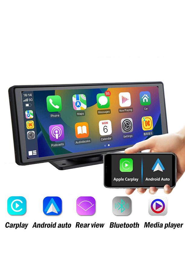 Kablosuz Tak Çalıştır 9.3İnç Apple Carplay Ve Android Auto Oto Multimedya Type-c Girişli - 1